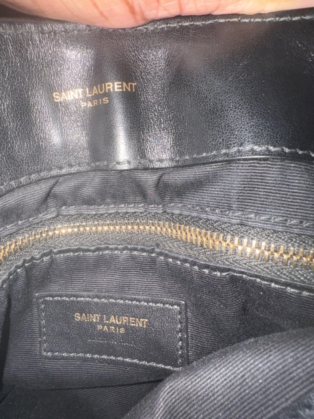 Yves Saint Laurent Black Quilted Leather Shoulder Bag with Gold YSL - Picture 10 of 10